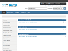 Tablet Screenshot of iconblueexpress.com